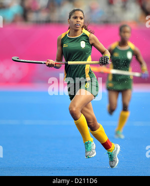 Marsha Marescia (South Africa). ARG Vs RSA. Womens Hockey. Riverside Stadium. Olympic Park. Stratford. London. Stock Photo