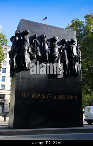 The Women of World War Two memorial Whitehall Stock Photo