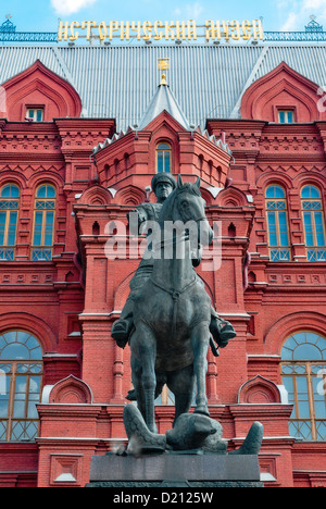 The monument to marshal Georgy Zhukov Stock Photo