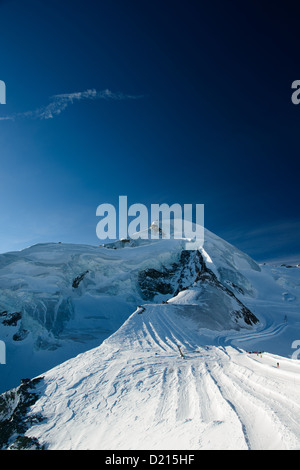 View of Allalin Glacier from Mittelallalin (3456 metres), Saas Fee ...