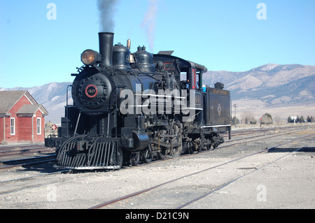 mcgill,nevada,usa,train and station lokomotive Stock Photo