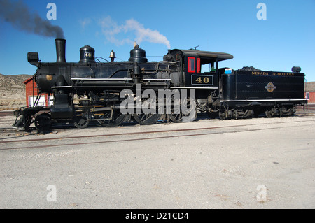 mcgill,nevada,usa,train and station lokomotive Stock Photo