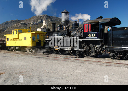 mcgill,nevada,usa,train and station lokomotive Stock Photo