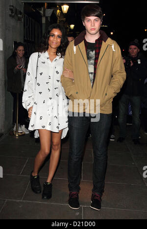 AlunaGeorge - Outside Arrivals at the Brit Awards 2013 Nominations Launch at the Savoy Hotel, The Strand, London - January 10th 2013 Stock Photo