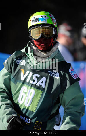 Grim Narita (JPN), JANUARY 9, 2013 - Freestyle Skiing : Gurimu Narita of Japan during the Freestyle FIS World Cup Men's Halfpipe Qualification in Copper Mountain, Colorado, USA. (Photo by Hiroyuki Sato/AFLO) Stock Photo