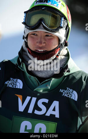 Grim Narita (JPN), JANUARY 9, 2013 - Freestyle Skiing : Gurimu Narita of Japan during the Freestyle FIS World Cup Men's Halfpipe Qualification in Copper Mountain, Colorado, USA. (Photo by Hiroyuki Sato/AFLO) Stock Photo