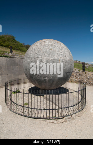 Great Globe Durlston Head Country Park Stock Photo