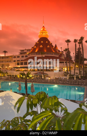 SWIMMING POOL HOTEL DEL CORONADO SAN DIEGO CALIFORNIA USA Stock Photo