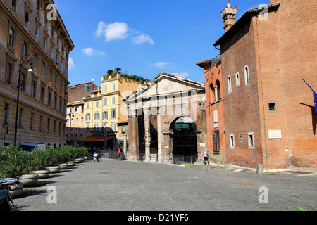 Portico Ottavia Rome Italy Stock Photo