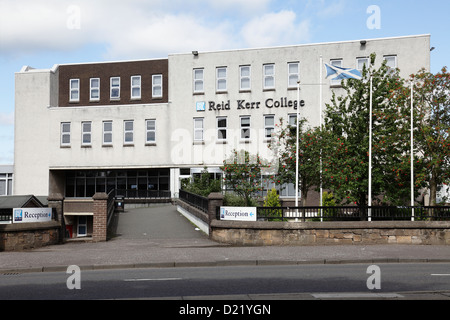 Entrance to Reid Kerr College, now West College Scotland, on Renfrew Road in Paisley, Renfrewshire, Scotland, UK Stock Photo