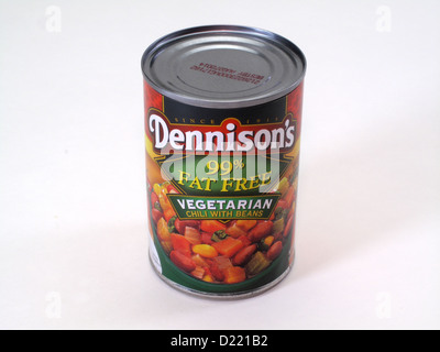 One can of Dennison's Vegetarian Chili Stock Photo