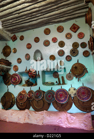 Decoration Inside An Harari House, Harar, Ethiopia Stock Photo