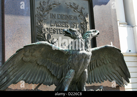 Austrian symbol two headed eagle statue Stock Photo