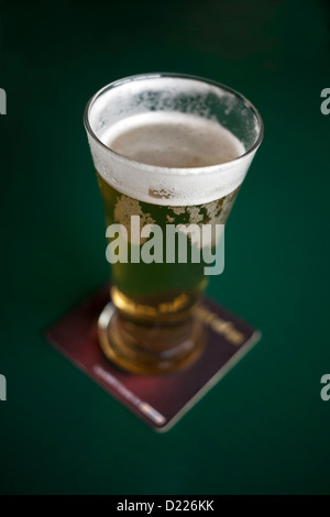 Nastro Azzurro beer, glass, half litre, Peroni Brewery, beer mat,  Amsterdam, Netherlands, on Sunday, April 7, 2019. (CTK Photo/Libor Sojka  Stock Photo - Alamy