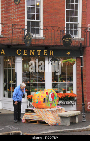 Pumpkin Regatta, Damariscotta, Maine, USA Stock Photo