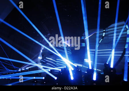 Sept. 14, 2012 - Santa Monica, California, U.S. - Swedish DJ and producer Avicii performs live at the Santa Monica Civic Auditorium on Friday, September 14, 2012 in Santa Monica, Calif. He will be performing his electronic dance music again on Saturday and Sunday night. (Credit Image: © Patrick Fallon/ZUMAPRESS.com) Stock Photo