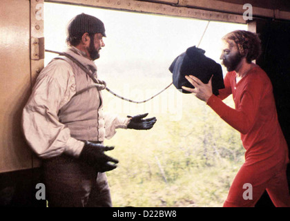 Der Grosse Eisenbahnraub  Great Train Robbery,  Sean Connery, Donald Sutherland Zusammen mit Edward Pierce (Sean Connery, l) Stock Photo