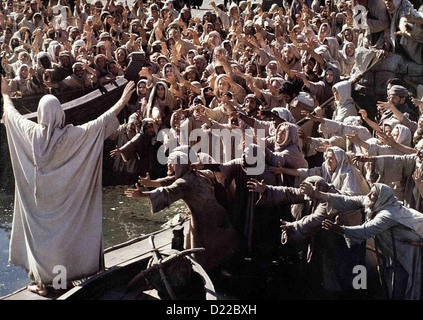 Die Groesste Geschichte Aller Zeiten  Greatest Story Ever Told,  Max von Sydow Ueberall begeistert Jesus (Max von Sydow) die Stock Photo