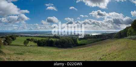 Oxbow Bend In River Severn Near Newnham Gloucestershire England With 