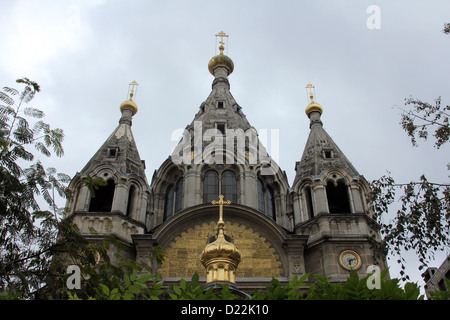 Cathedral Saint Alexander Nevsky in Paris Stock Photo