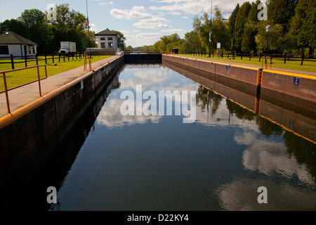 Erie Canal lock E21 Stock Photo