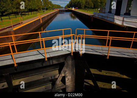 Erie Canal lock E21 Stock Photo