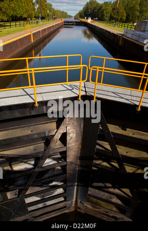 Erie Canal lock E21 Stock Photo