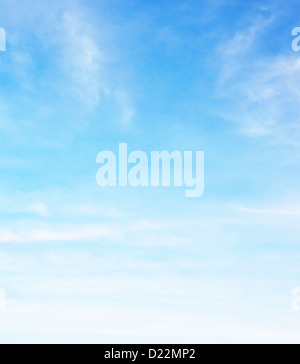Blue sky with lot of fluffy clouds Stock Photo
