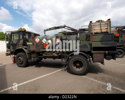 Army Open Day 2012 in the Netherlands Oirschot,DAF YF-4442 BDM fuel truck Stock Photo