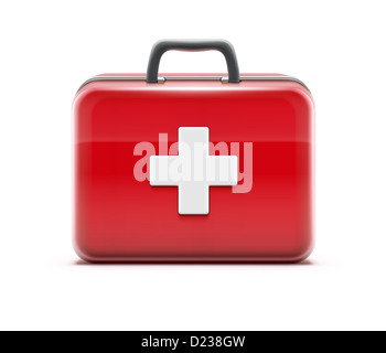 healthcare concept with first aid box icon Stock Photo