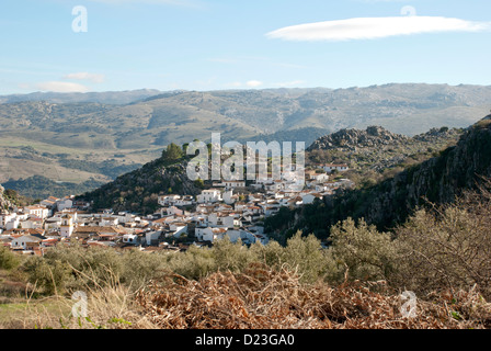Montejaque. The white village of montejaque in Andalusian inland, Spain. Stock Photo