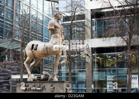 Igor Mitoraj statue of a centaur in London England Stock Photo