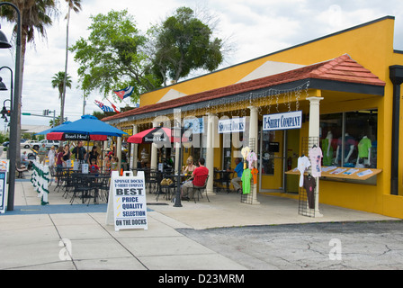 Retail shops in Tarpon Springs, Florida Stock Photo