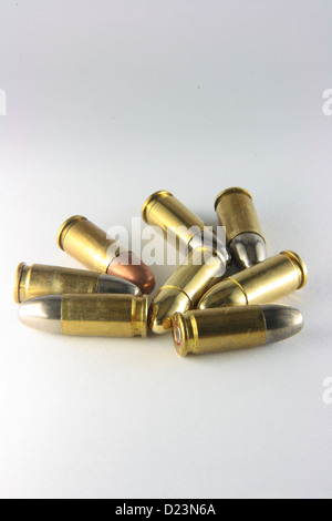 different bullets on white isolated background  Stock Photo