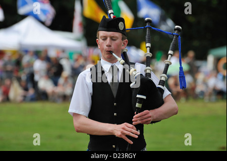 Contestant at Killin Highland Games 2011 Stock Photo
