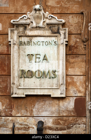 Rome, Italy, the sign of Babington's English Tea Room Stock Photo