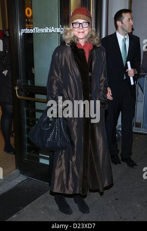 New York, USA. 13th January 2013. Blythe Danner at arrivals for PICNIC Opening Night on Broadway, The American Airlines Theater, New York, NY January 13, 2013. Photo By: Andres Otero/Everett Collection/Alamy Live News Stock Photo