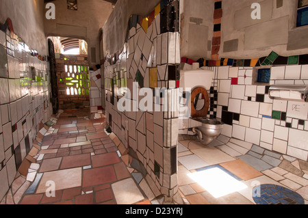 Frederick Hundertwasser's toilet was opened in a dawn ceremony. Stock Photo