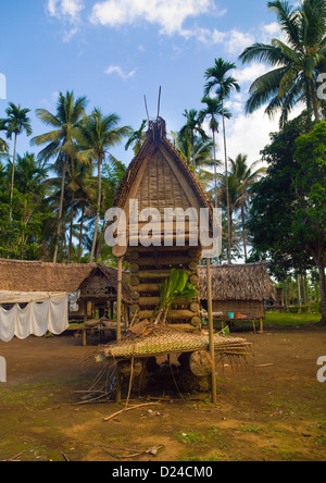 Yam House, Trobriand Islands, Papua New Guinea Stock Photo