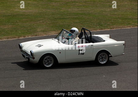 Jason Andrews driving a 1965 Sunbeam Tiger in the Sprint event at motorsport at the palace 2011 Stock Photo