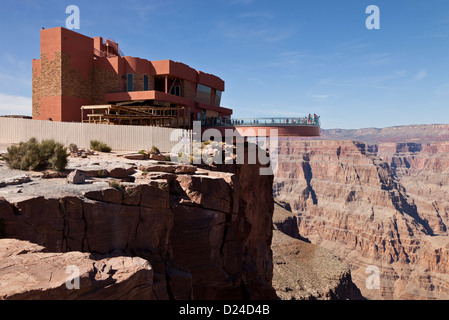 Skywalk on the west rim of the Grand Canyon in Arizona USA Stock Photo