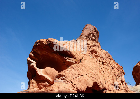 sandstone rock formations on mouses tank trail valley of fire state park nevada usa Stock Photo
