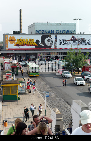 Poznan, Poland, the main station in Poznan Stock Photo