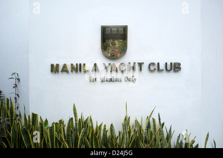 Manila Yacht Members Only Club Sign Stock Photo