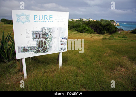 Proposed Pure Beach Resort development at Foul Bay, Barbados Stock Photo
