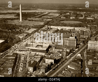 historical aerial photograph Washington, DC, 1929 Stock Photo