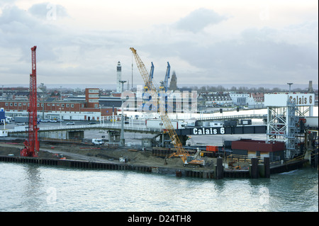 A SEA FRANCE FERRY AT CALAIS DOCKS FRANCE Stock Photo - Alamy