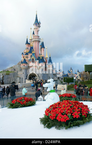 Sleeping Beauty Castle at Disneyland, Paris, France Stock Photo