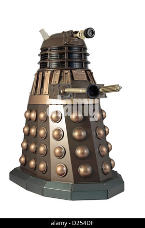 Dalek Isolated on white background Stock Photo