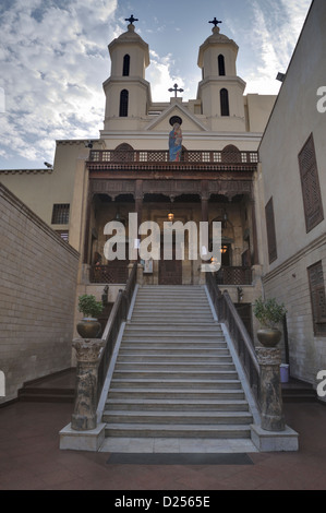 Hanging Church (El Muallaqa), Saint Virgin Mary's Coptic Orthodox Church (c. 7C AD). Old Cairo, Egypt 081125 33544 Stock Photo